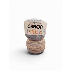 2 Skeins Caron Yarnspirations Latte Cakes Yarn Black/blue berry 8.8oz